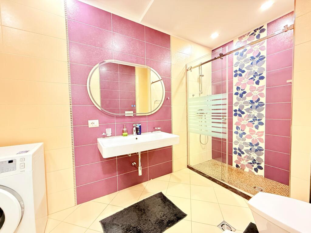 An apartment 2+1 is for rent near the Air Albania Stadium.