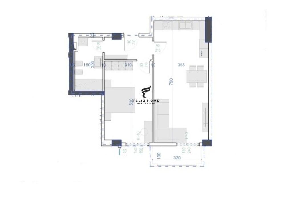 SHITET APARTAMENT 1+1 KAMEZ