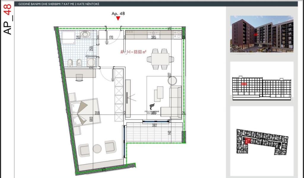 FOR SALE APARTMENT 1+1 PASKUQAN