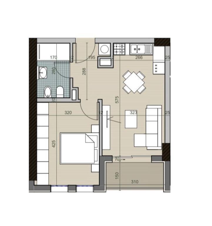 For sale 1+1+parking space at Univers City