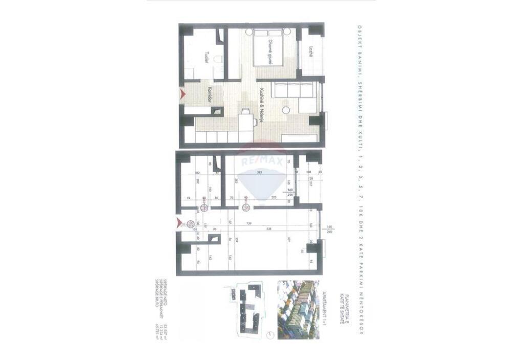 Apartment for sale 1+1 Porcelain, near TV Klan!
