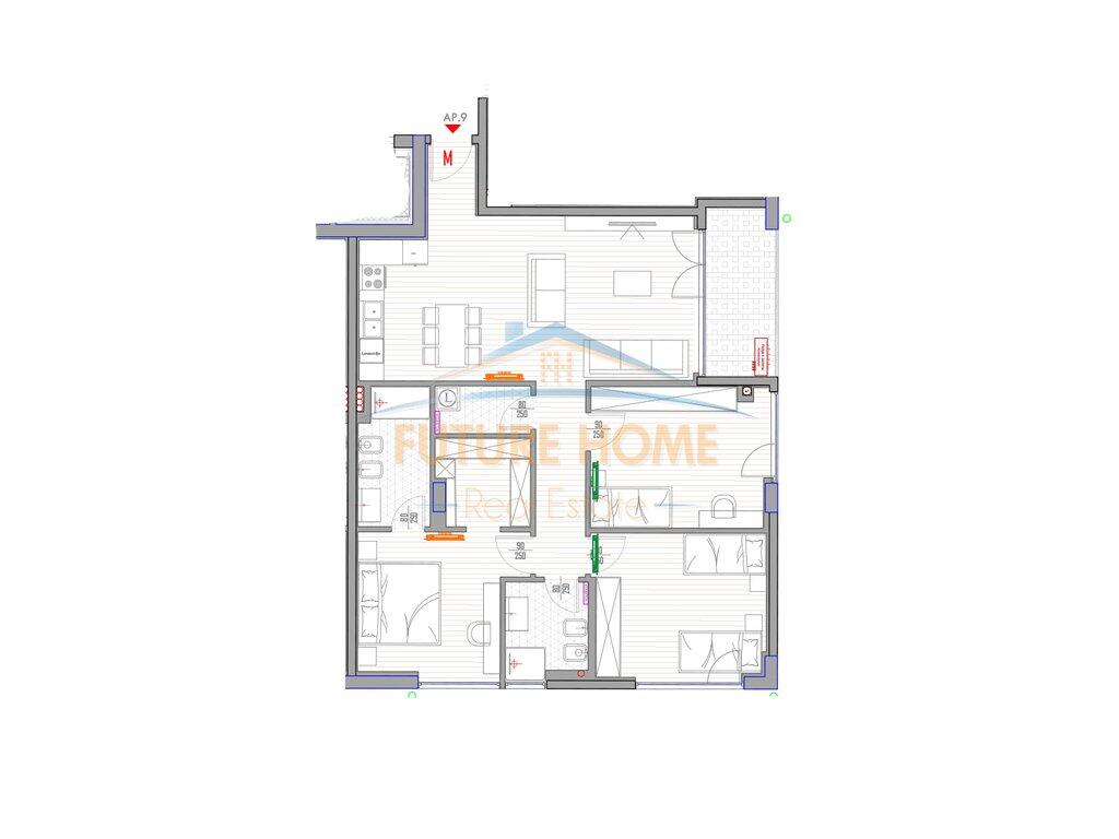 For sale, Apartment 3+1+2, Forest Residence, Liqeni i Thate.