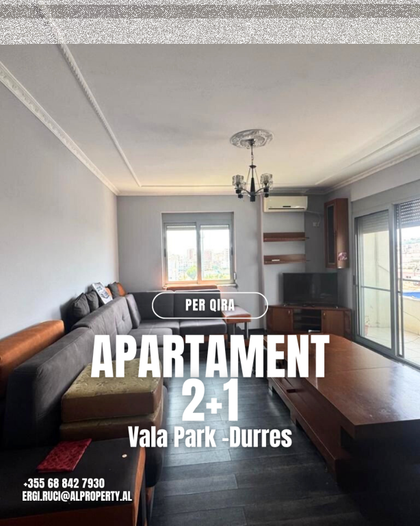 💠 Apartment 1+1 for Rent, Vala Park, Durres.