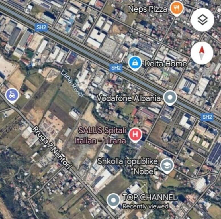 Land for sale on 7 Nentori street near Top Channel.