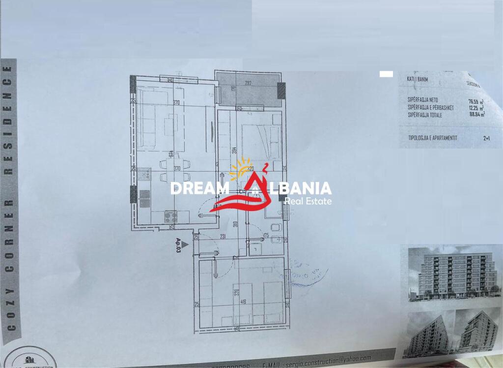 Apartament 1+1 (mundësi konvertimi në 2+1) në shitje në Astir, pranë Vila L në Tiranë (ID 41111098)