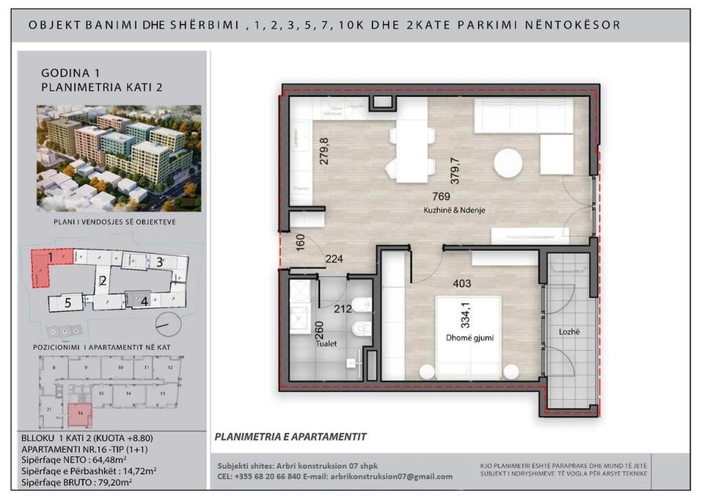 2+1 Apartment Splendor Residence Kokonozeve St