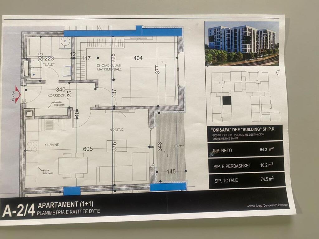 For sale Apartment 1+1 Paskuqan Belfiore 2 Residence