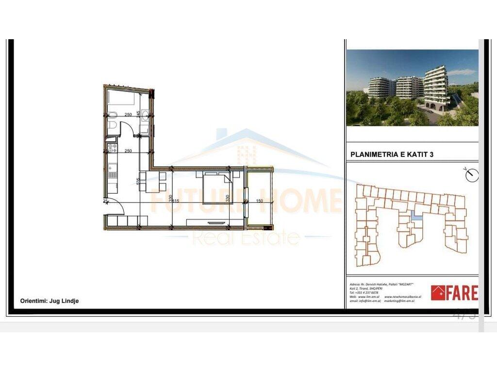 For sale, Studio apartment, "Aluna Complex" Paskuqan, Tirana.