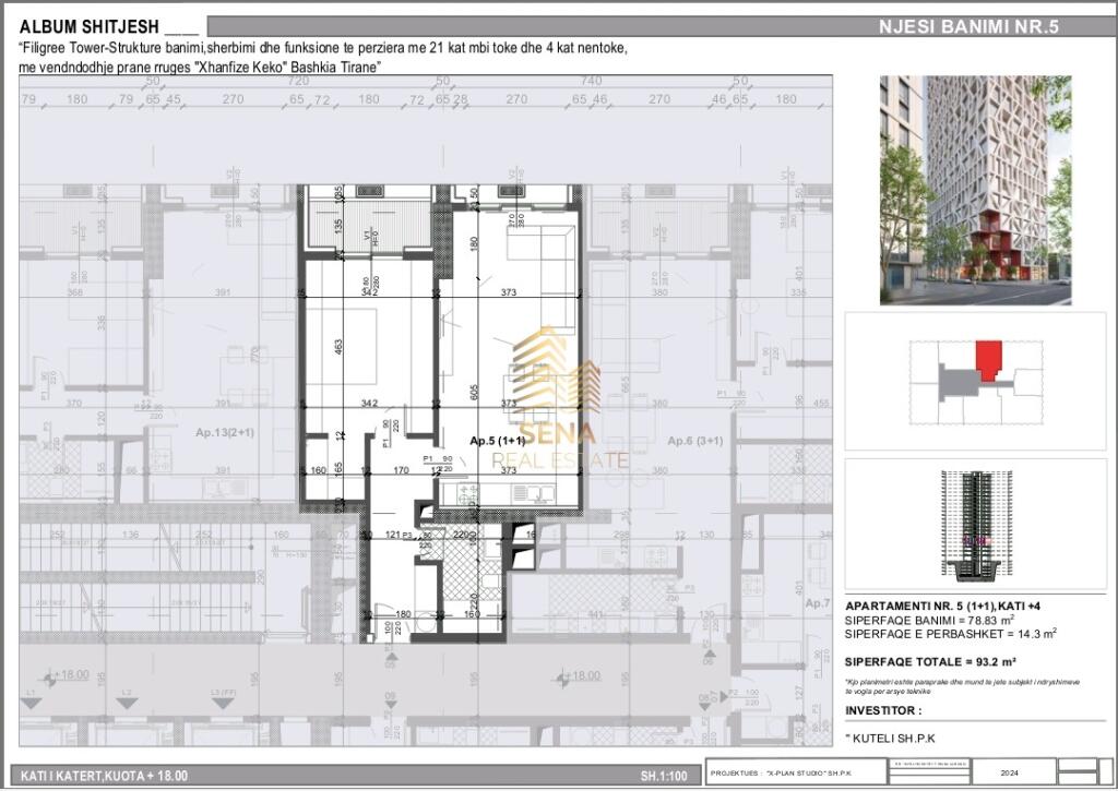 Shitet, Apartament 1+1+Blk, Xhamllik – ish Profarma, i diskutueshëm