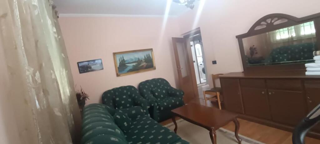 An apartment 2+1 is for rent near the center in Tirana.