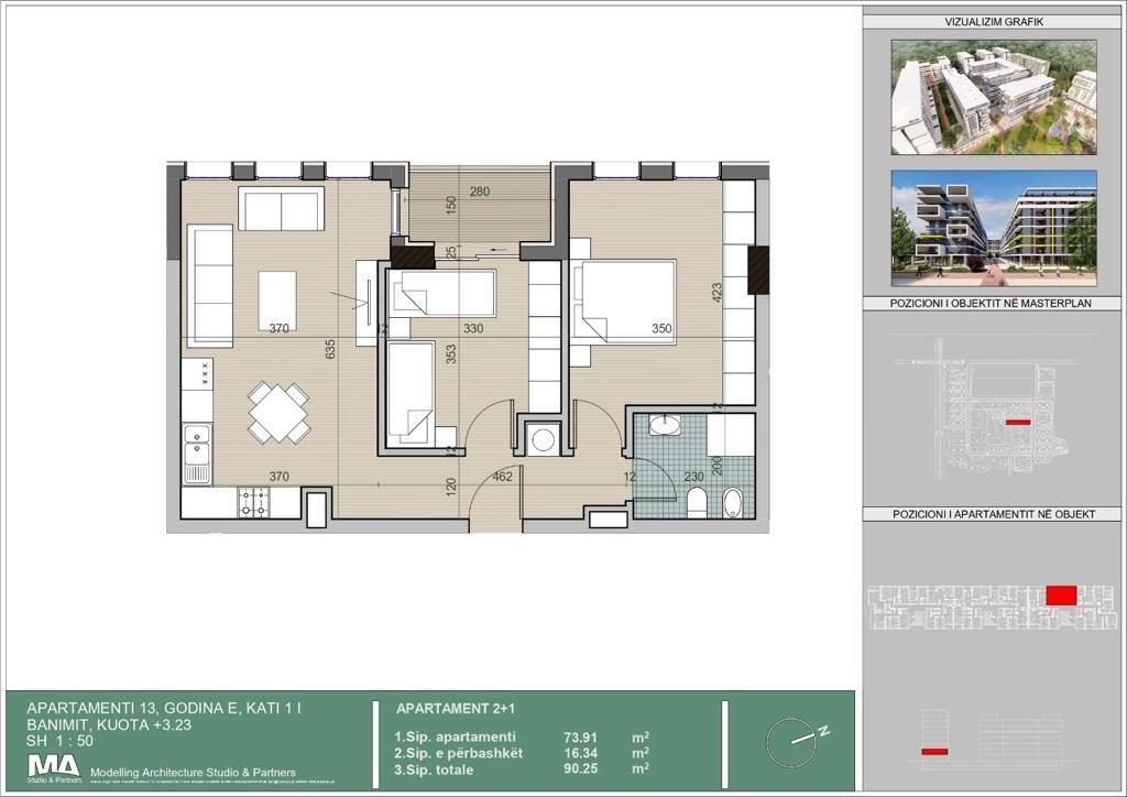 2+1 Apartment for Sale at Univers City!