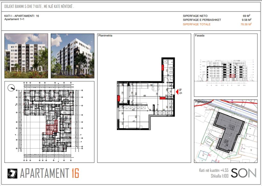 1+1 Apartment for Sale in Unaza e Madhe!