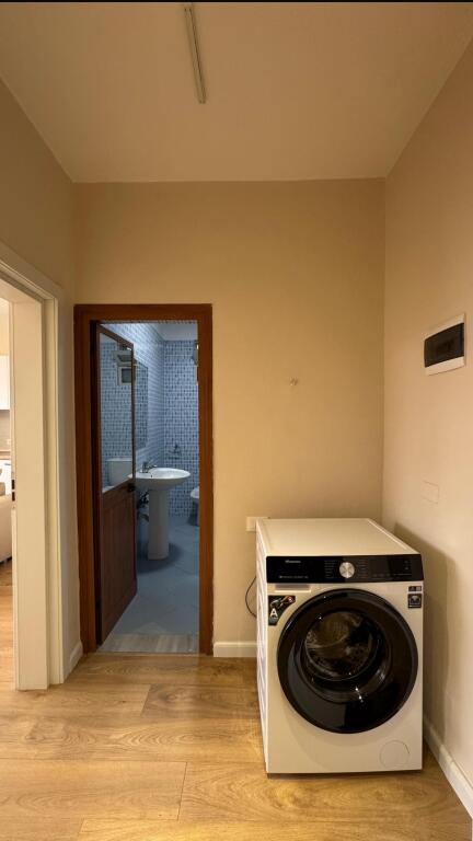 In the area of December 21, near Hotel Mondial, a 2+1 apartment is for rent, partially furnished.