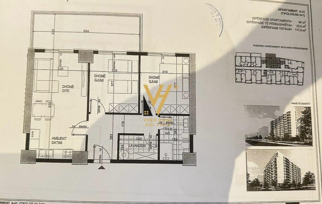 SHITET APARTAMENT 2+1+BLK TE FUSHA E AVIACIONIT