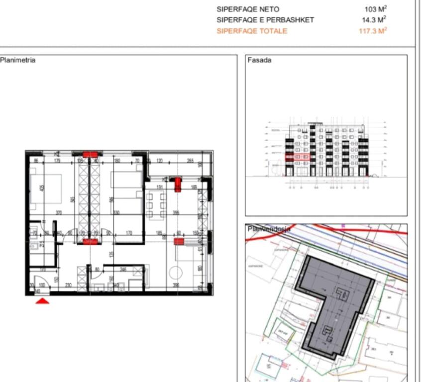 Shesim apartament 2+1 ne faze tulle ne Paskuqan me cmim okazion kleringu 950 euro/m².