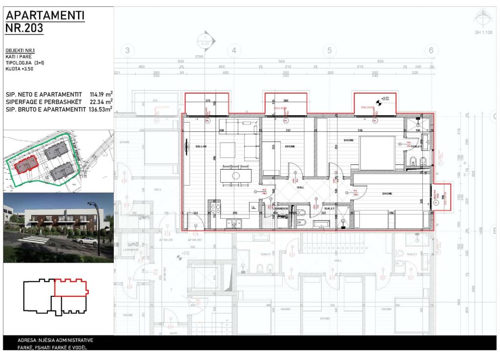 Apartment for sale 3+1