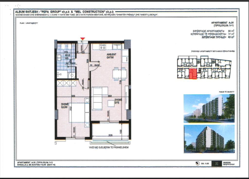 For sale Apartment 1+1+Balcony Former Aviation Field