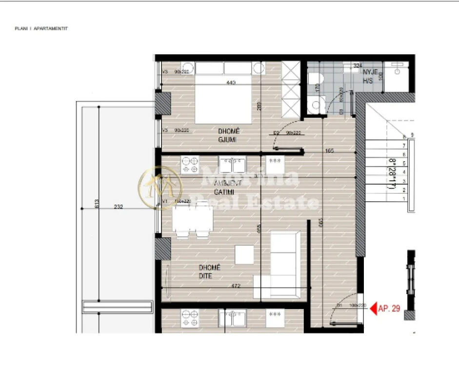 Shitet Apartament 1+1, Ish Fusha Aviacionit