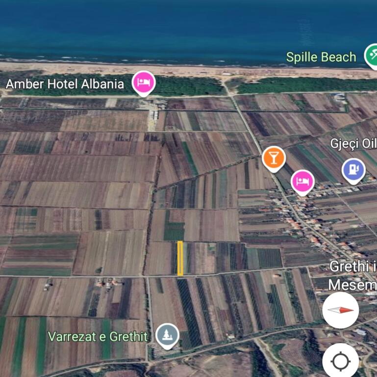 Toke për shitje 1km nga deti Spille, Kavajë