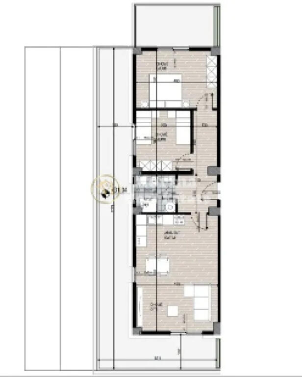 For sale, Apartment 2+1, Former Aviation Field, 1400 Euro/m2