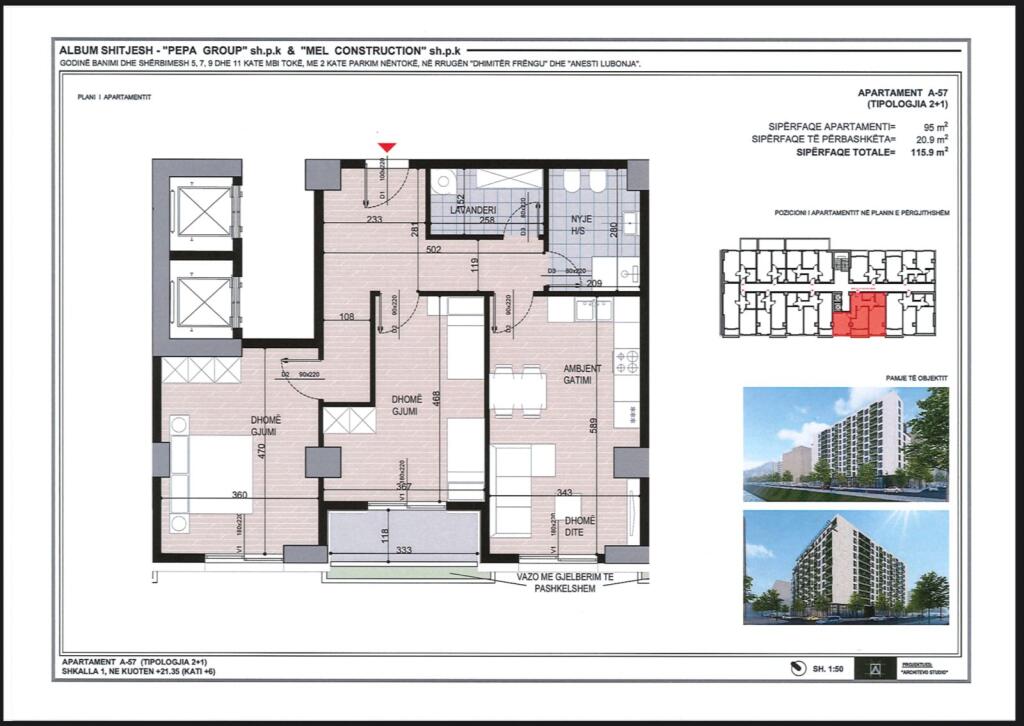 In vendita Appartamento 2+1+Balcone Ex Campo dell'Aviazione