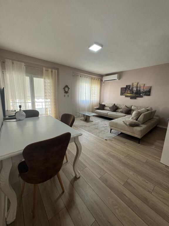 An apartment 2+1 is for rent at the Thesari i Shtetit, Fresk.