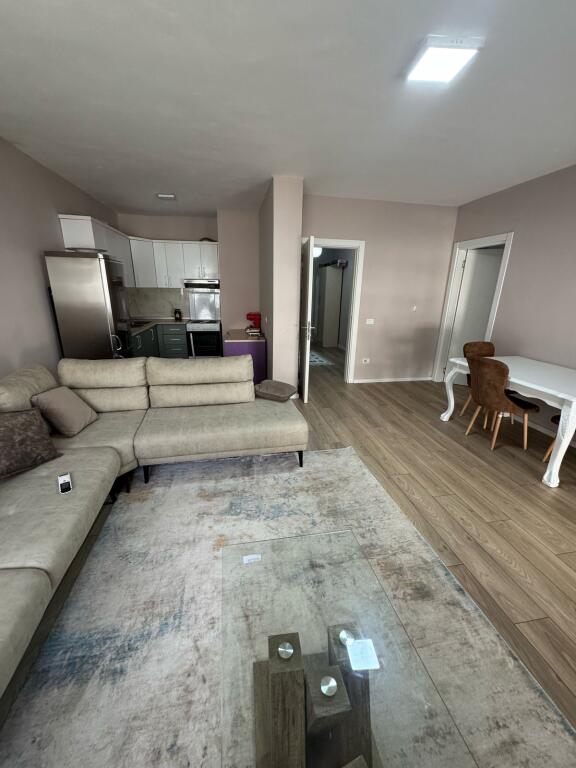 An apartment 2+1 is for rent at the Thesari i Shtetit, Fresk.