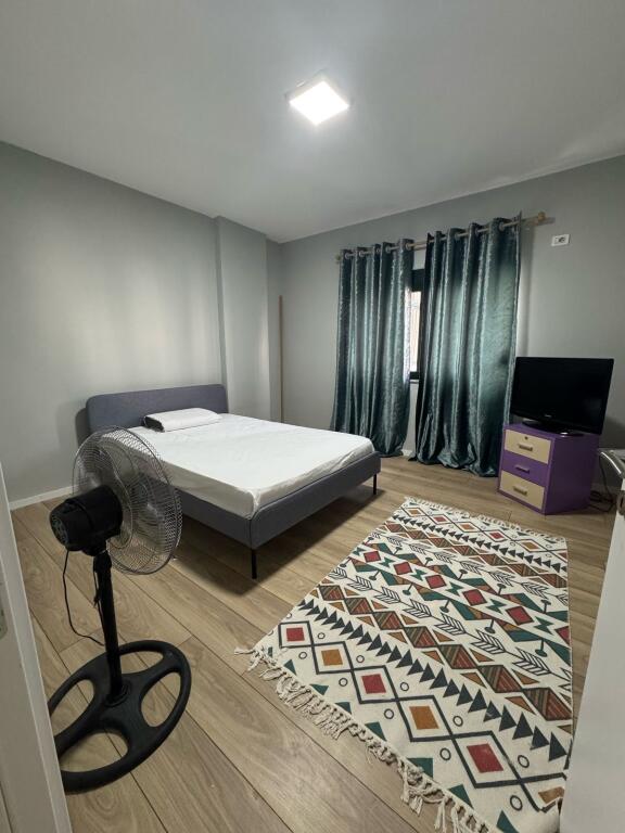 An apartment 2+1 is for rent at the Thesari i Shtetit, Fresk.