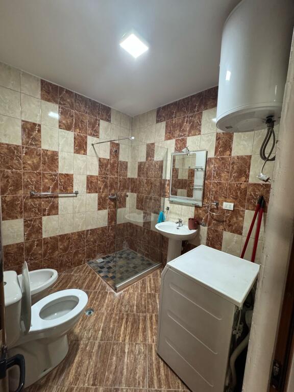 An apartment 2+1 is for rent at the Thesari i Shtetit, Fresk.