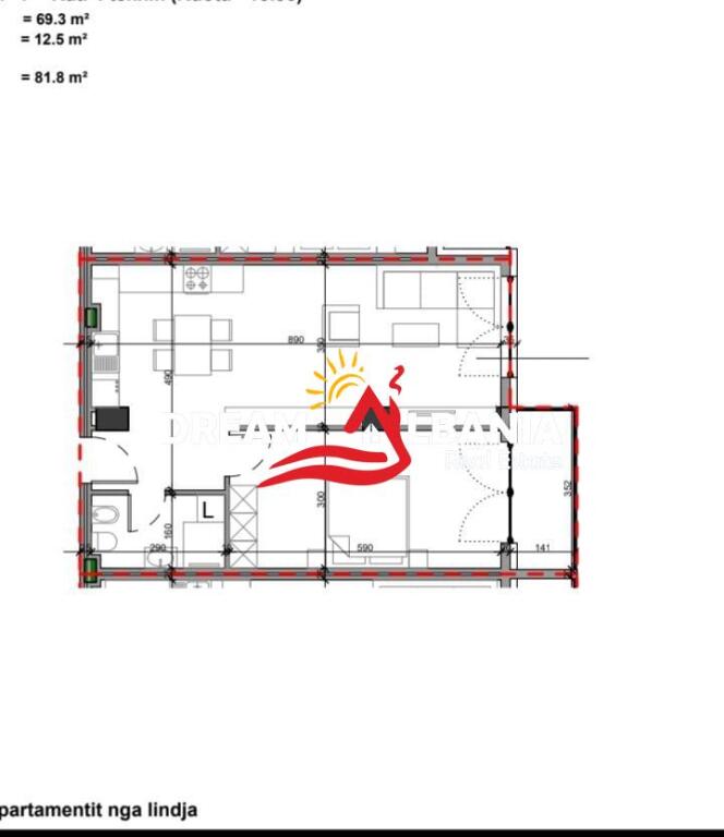 5 Appartamenti 1+1 in vendita presso il Ministero degli Affari Esteri, Sol Residence (ID 41111100)