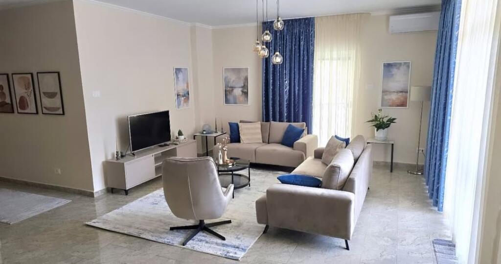 In Bllok, on Andon Zako Cajupi Street, a fully furnished 2+1 Super Apartment is for rent!!