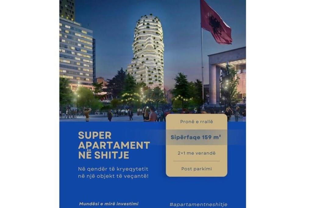 Shitet super apartament 2+1 + post parkimi në qendër, pranë Sheshit "Skenderbej"!