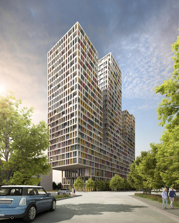 Tirane, Manhattan Residence (OKAZION) shitet apartament 1+1 Kati 10, 78.9 m² (kryqezimi i Don Boskos prane Zogut te Zi)