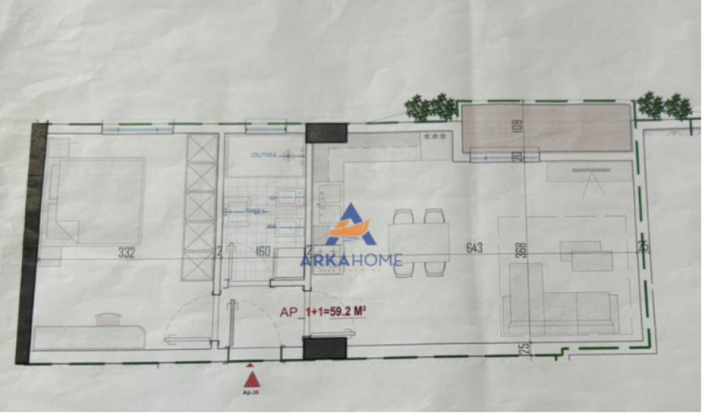 SHITET APARTAMENT 1+1+BALLKON TE ALBULENA RESIDENCE, LIDHJA E PRIZRENIT, PASKUQAN