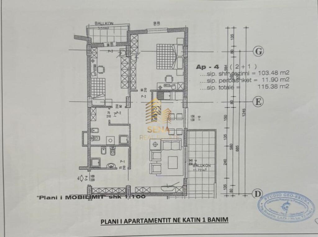 Shitet, Apartament 2+1+2+2blk, i diskutueshëm