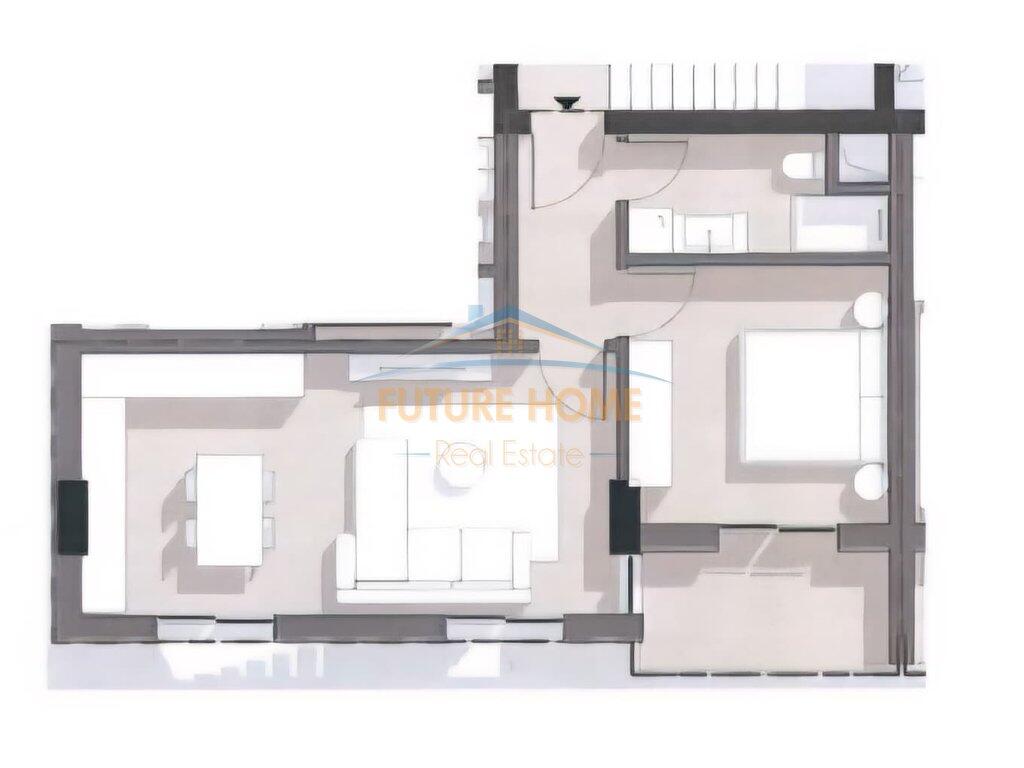 Shitet, Apartament 1+1, Rruga 5 Maji, Tirane.