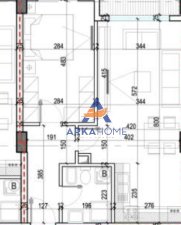 OCCASIONE! APPARTAMENTO IN VENDITA 1+1+BLK 76M2 A LAPRAKE VIA DRITAN HOXHA.