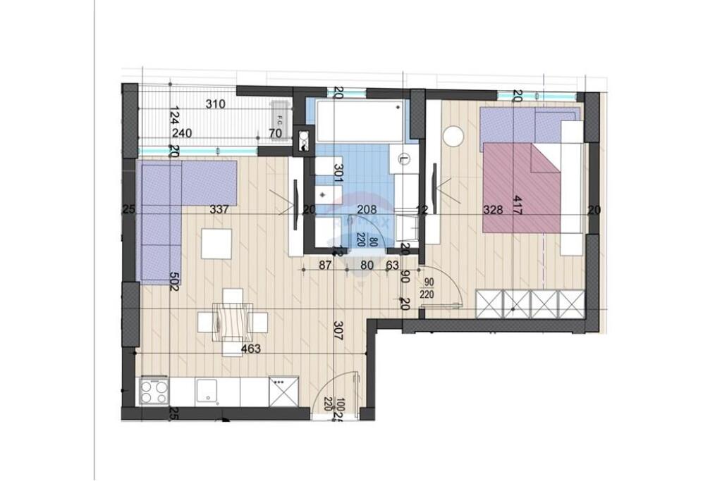 Apartament 1+1 për shitje tek Medreseja!