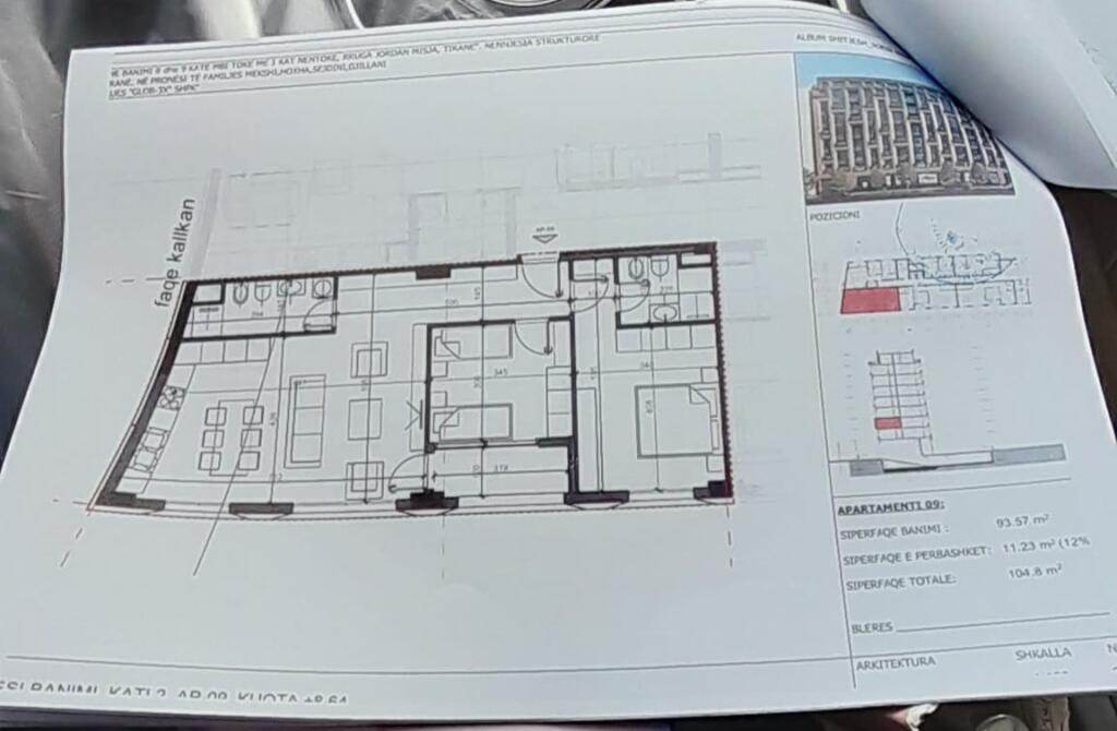 VENDO APPARTAMENTO 2+1 BULEVARDI RI TIRANE