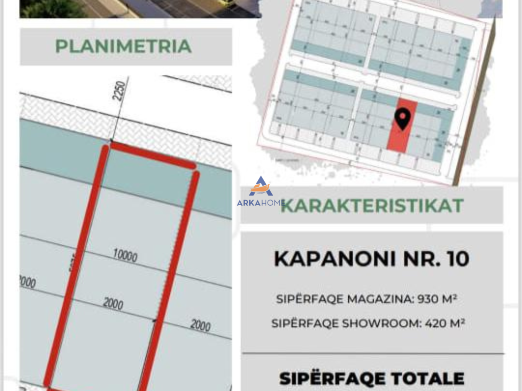 SHITET KAPANON 1350M2 "NE KASHAR"