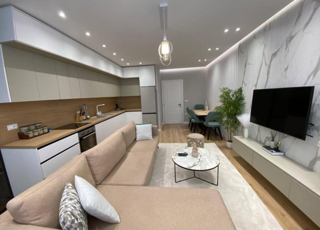 Near Residence Kodra e Diellit, we sell a 2+1+2 apartment with two bathrooms.