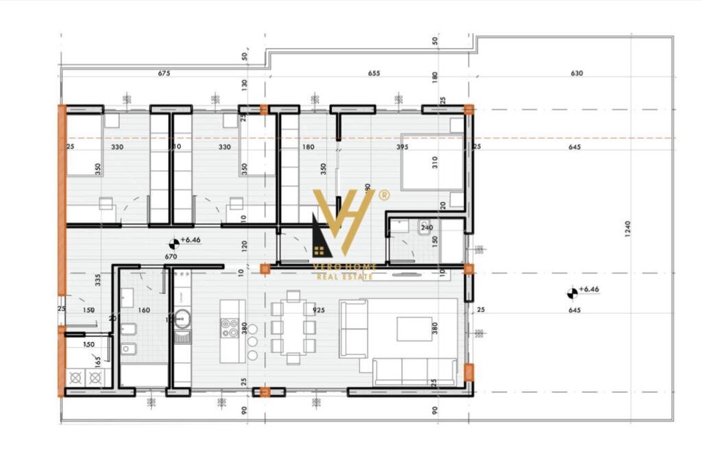 SHITET APARTAMENT 3+1 NE RESIDENCEN CUCI 3, MJULL BATHORE
