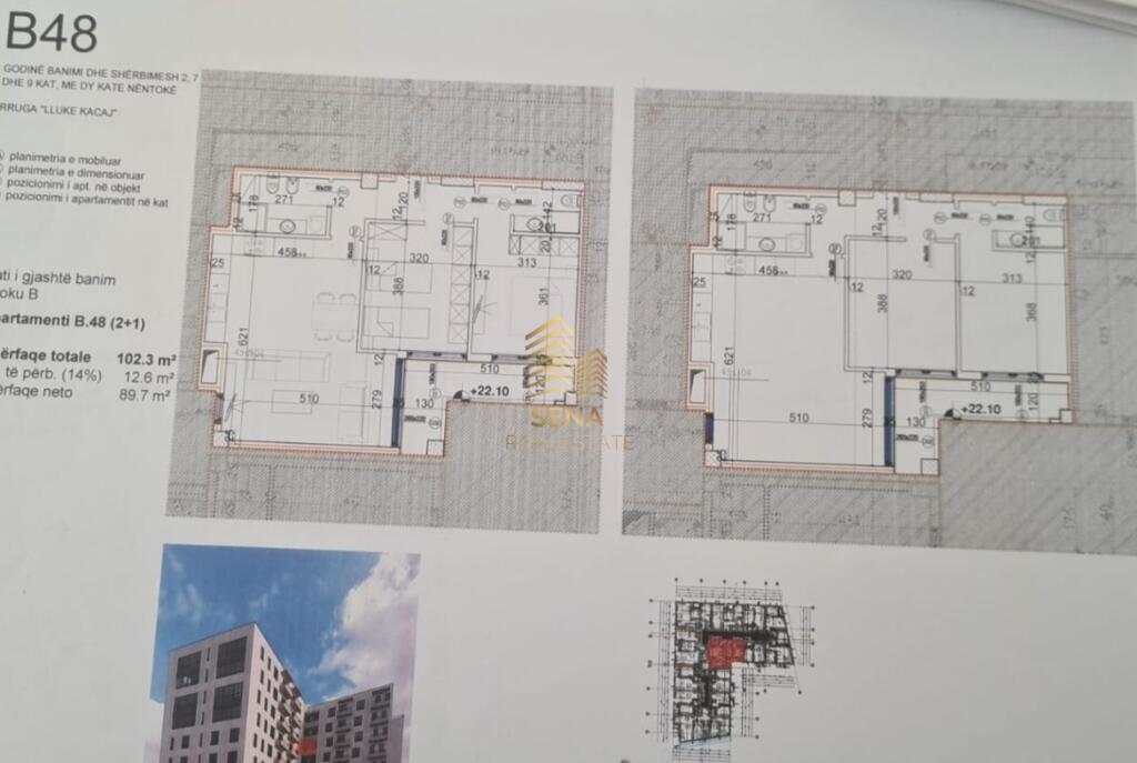 Shitet, Apartament 2+1+2+blk, pas Spitalit Amerikan 2 – Rruga e Dibres.