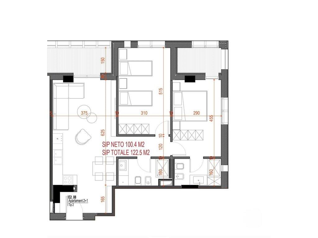 Super Apartament për shitje tek Morina City, Dhermi.