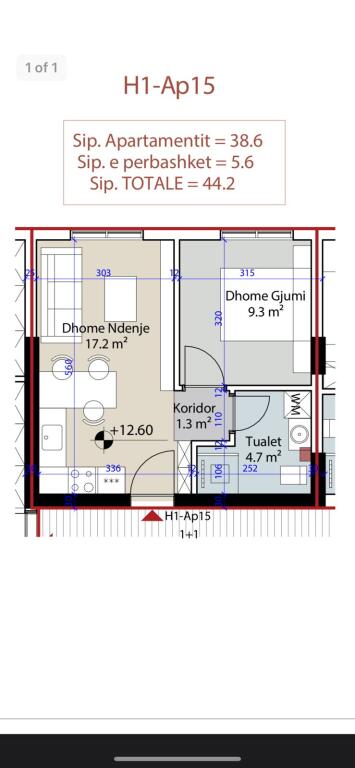 APARTAMENT 1+1 PER SHITJE TEK PORTO LALZI