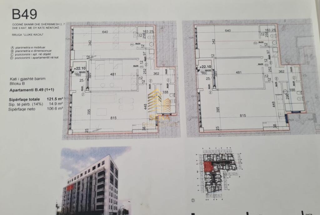 Shitet, Apartament 2+1+2+blk, pas Spitalit Amerikan 2 – Rruga e Dibres.