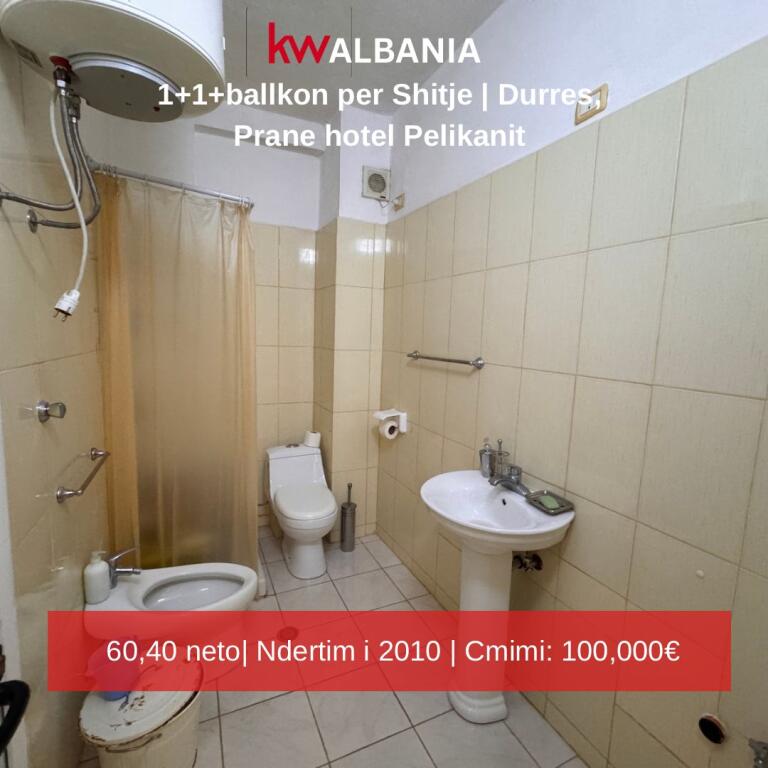 Shitet apartament 1+1 me ballkon, Durrës – përballë Hotel Pelikani