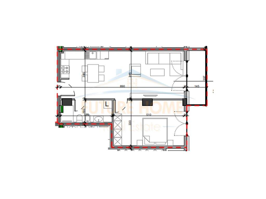 Shitet, Apartament 1+1, SOL Residence, Ministria e Jashtme