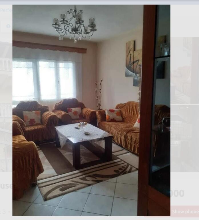 100m2 Private House for sale with 3 bedrooms, 1 bathroom, living room, kitchen, fully furnished and garage.