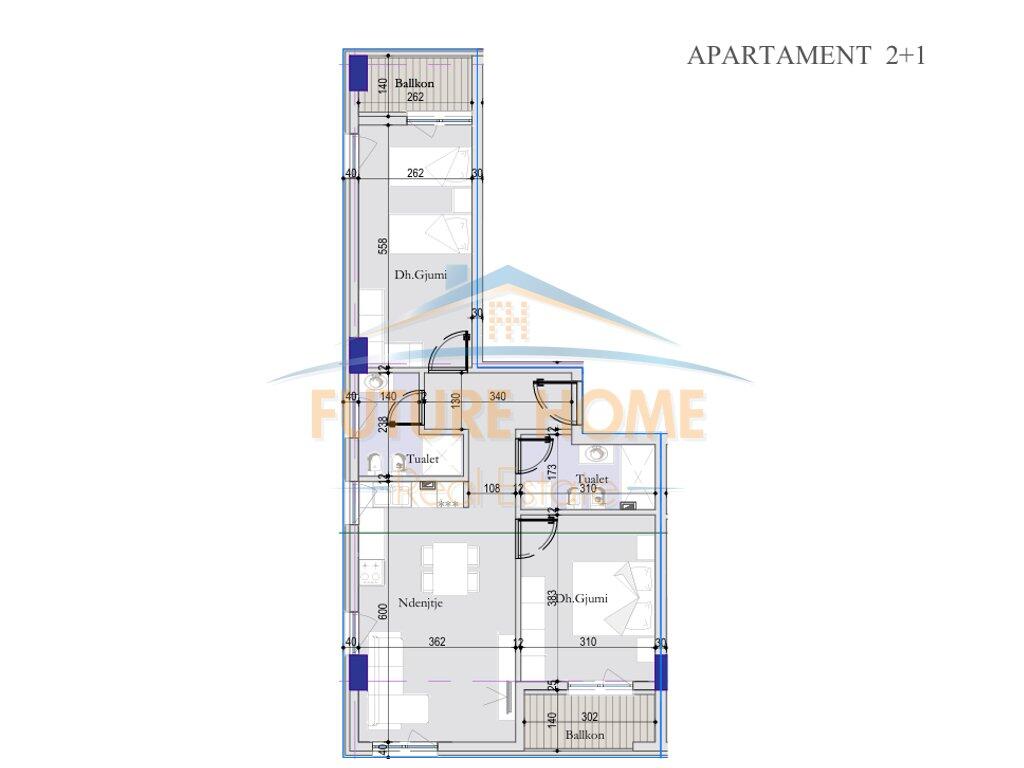 Apartment 2+1 for Sale, Tirana Entry, Former Customs